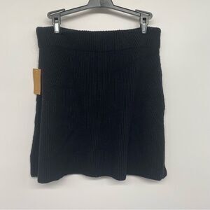 Rachel Rachel Roy Women’s Black A Line Thick Knit Mini Skirt size L